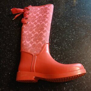 COACH Knee-High Rain Boots